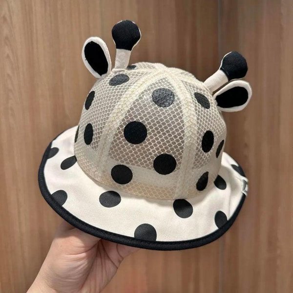 Sombrero De AlgodóN Verano Malla Sombrero De Pescador Lindo Sombrero De Sol De Viaje Para NiñO Sombrero De Sol DiseñO Fino Sombrero De ProteccióN Solar Para NiñOs 47-50Cm-image