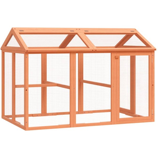 Caja De Correr MarróN 141 X 94 X 104 Cm Madera De Pino Macizo-image