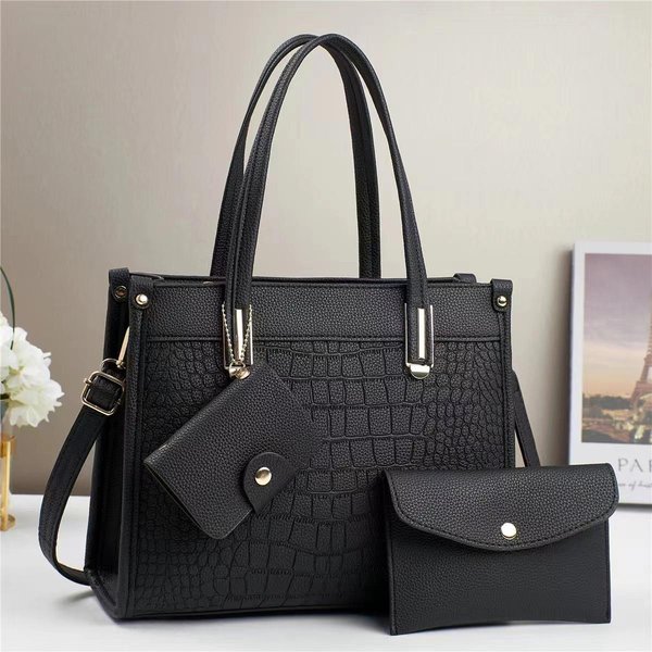 Bolso De Mano Con Grano De Piedra De Nuevo Temperamento Con Bolso Madre Gran Capacidad Hombro ÚNico Casual Bandolera .-image