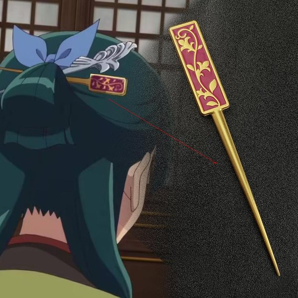 Anime Dzienniki Apothekerki Maomao Spinki Do WłOsóW Cosplay Akcesoria Do WłOsóW Rekwizyty Nakrycia GłOwy Kobiety Dziewczyny Halloween Odgrywanie RóL Prezenty-image