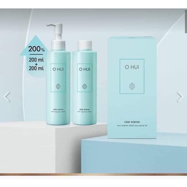 Clear Science Limpiador Facial Interior Refrescante Set Especial 200Ml X 2 Uds Tienda De Marca De Lujo Coreana White-image