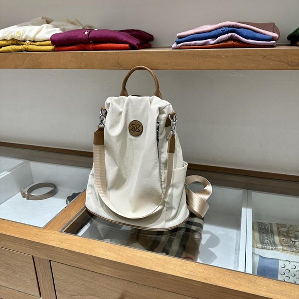 Plecak AntykradzieżOwy Damski Plecak PodróżNy Z Tkaniny Oxford Lekki Plecak Jednoramienny Dwufunkcyjny Dla Kobiet Height 37 * Width 33 * Thickness 16CM Gray-image
