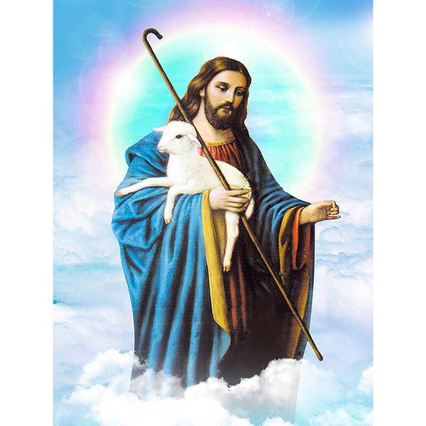 Diament Haft Religia Handmade Diament Malarstwo RobóTki Mozaika Cross Stitch Home Decor 20X30CM-image
