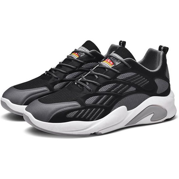 Zapatos De Hombre Zapatillas Transpirables De Suela Blanda Estudiante CóModos Zapatos Para Correr Tendencia Zapatos Casuales Para Exterior 40 Negro-image
