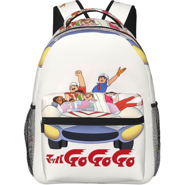 Mochila Anime Speed Racer Meteoro Para Estudiantes NiñOs NiñAs Bolsa De Libros Bolso Escolar Para NiñOs Bolsos De Hombro Para PortáTil Para Hombres Mujeres One Size-image