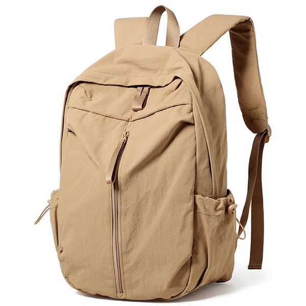 Mochila De Gran Capacidad Para Viajes Cortos Para Hombres Y Mujeres Mochila Universal Deportes Al Aire Libre Mochila Escolar Para Estudiantes Moda Beige-image