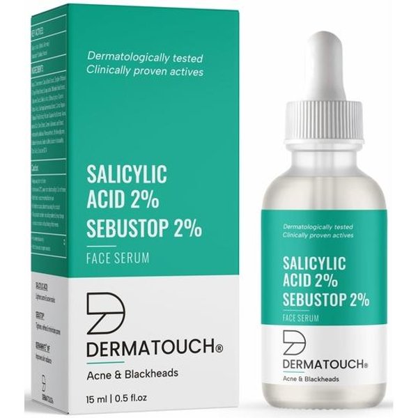 Dermatouch Kwas Salicylowy 2% W/W Sebustop 2% Serum Do Twarzy | Na TrąDzik I ZaskóRniki | Specjalnie Dla SkóRy TrąDzikowej I TłUstej | 15 Ml-image