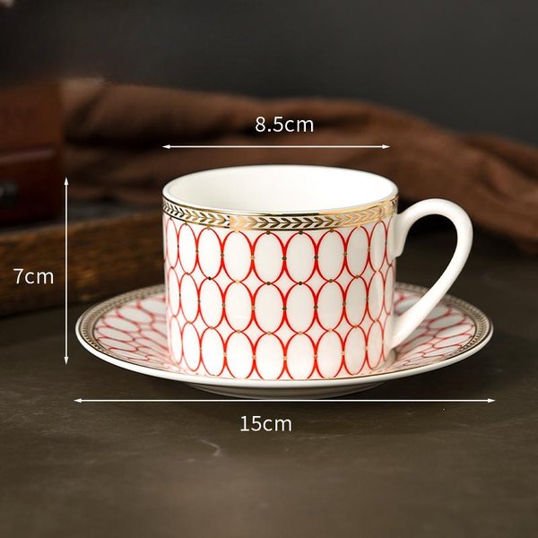 Ceramiczna FiliżAnka Do Kawy Wysokiej Klasy Wykwintna FiliżAnka Do PopołUdniowej Herbaty Wysokiej Klasy Lekki Luksus Wysokiej WartośCi Zestaw FiliżAnka Spodek Damska FiliżAnka Do Latte 260Ml White-image