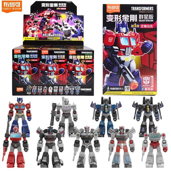 Blokees Transformery Optimus Prime Klocki Budowlane TransformująCy Się Bumblebee Figurka Akcji Model Robota Prezent Dla Dzieci-image