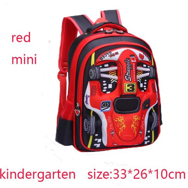 Mochila Infantil 3D Personalizada Para Coche Para NiñO Divertida Dibujos Animados Bolsa Para Escuela Primaria Mochila Escolar Infantil NiñO Mochila Elegante Duradera Impermeable-image