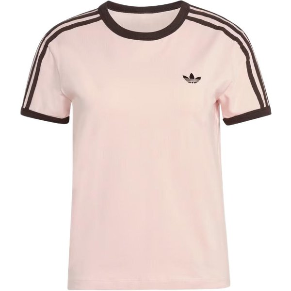 Camiseta De Punto Adidas Originals CóModa Transpirable Ajuste Delgado Para Mujer Tops KC9016 M White-image
