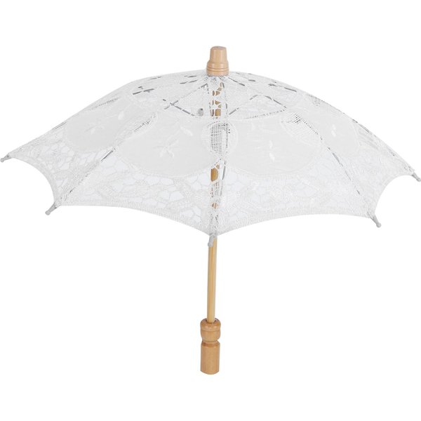 Paraguas De Encaje Boda Nupcial Parasol Paraguas Para Accesorios De FotografíA Suministros De Boda Blanco Blanco-image