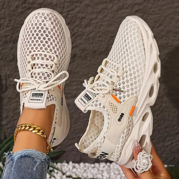 Damskie OddychająCe Sneakersy Z Siateczki - Lekkie, Codzienne Buty Do Chodzenia Z Amortyzowaną Podeszwą Powietrzną, Sneakersy Damskie, Wygodne Obuwie 38-image