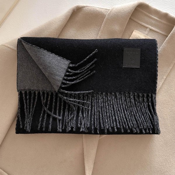 WełNiany Zimowy Gruby CiepłY Szalik Damski Kaszmirowy Szal I Chusty Pashmina ZawińKa Bufanda Damska DłUgi FręDzle Echarpe 185X33Cm Gray-image