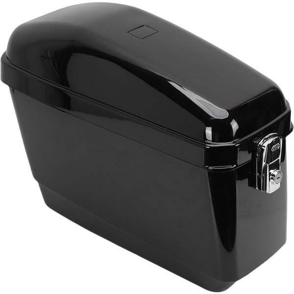 Alforjas Duras Para Motocicleta 45L Con Cerradura Kit De Montaje Con Revestimiento PláStico ABS Resistente Motocicleta Caja De Almacenamiento Lateral Negro Brillante-image
