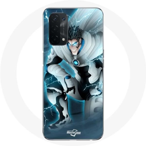 Funda - Maniacase - Oppo A74 5G - One Punch Man Manga - Silicona - Flexible Negro-image