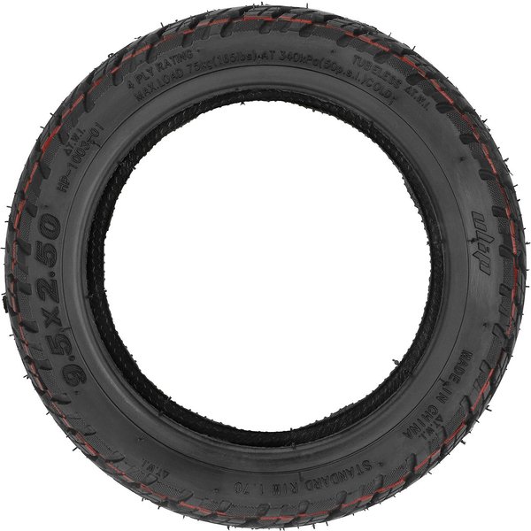 Ulip 9.5X2.50 Opona BezdęTkowa Off Road Opona PróżNiowa 9.5 Cala Pogrubiona Opona Pneumatyczna Do Hulajnogi Elektrycznej Czarny-image
