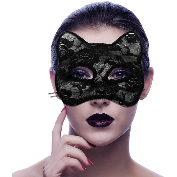 Seksowna Koronkowa Maska Kota Dla Kobiet PółTwarzowa Lis Zwierzę Cosplay Maska Seksualna Maska Na Imprezę Halloweenową Bal Maskowy Fantazyjne Maski-image