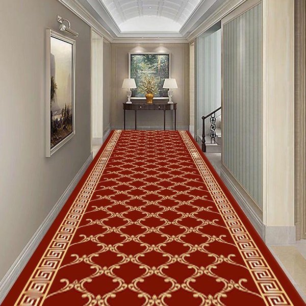 Alfombra De Pasillo De Todos Los TamañOs, Alfombra Para Pasillo De Boda, Alfombra Para Escaleras, Alfombras Para Corredores De Piso Del Hogar, Alfombra Larga Para Pasillo De Entrada De Hotel, Alfombra Para Dormitorio 60X300Cm-image