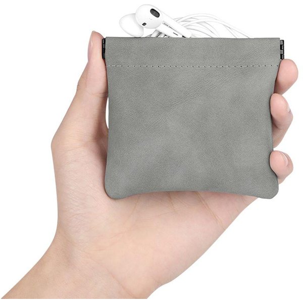Bolsa Para Auriculares De Metralla Bolsa De Almacenamiento Para Auriculares Organizador De Cables De Datos USB Accesorios Para Auriculares Bolsita Para Tarjetas De Memoria Monedero PequeñO Bolsita Para Monedas Y Llaves-image