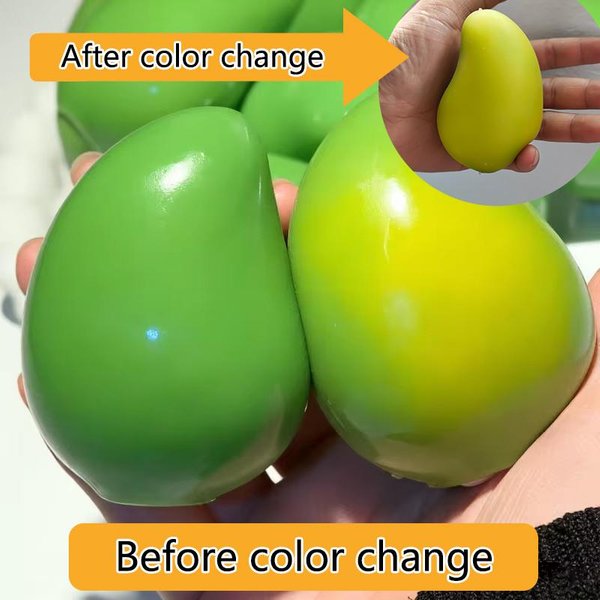 ChrupiąCa Mango PiłEczka Antystresowa ZmieniająCa Kolor MięKka Zabawka Asmr Sensoryczna Zabawka Fidget Na LęK Redukcja Stresu Kreatywna Urocza Zabawka Do ŚCiskania-image