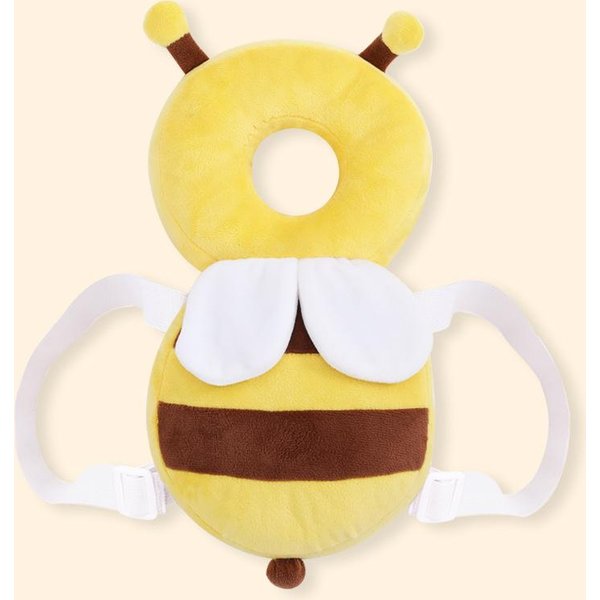 Protector De Cabeza Para Bebé Almohada Protectora Aprender A Caminar Protector De Cabeza CojíN AnticaíDa Gorra Hacia AtráS PortáTil Dibujos Animados Infantil NiñOs Seguro Yellow-image