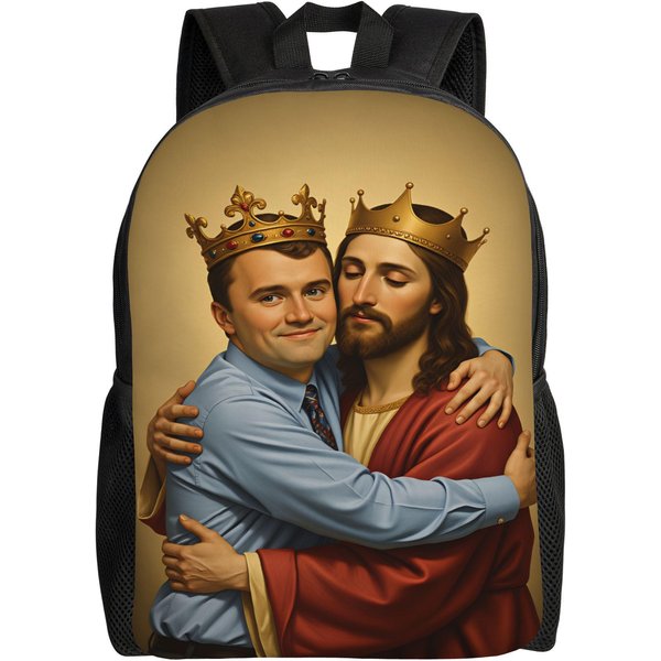 Mochila Charlie Kirk Defensor AngéLico Mochilas De Viaje Ropa Urbana Para NiñOs Bolsas De Instituto Rucksack Transpirable De Alta Calidad As Picture-image
