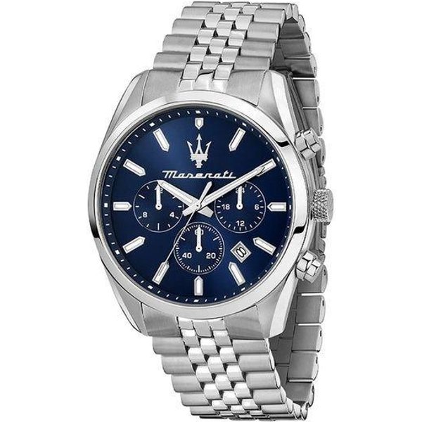 Reloj Para Hombre Maserati Attrazione CronóGrafo Acero Inoxidable Esfera Azul Cuarzo R8853151025 Azul-image