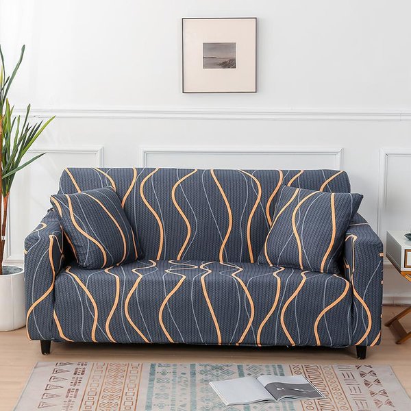1 Funda EláStica Para Sofá Con Estampado Floral Elegante, Protector De Muebles EláStico Para Dormitorio, Oficina, Sala De Estar, DecoracióN Del Hogar, Funda Para Sofá Single Set-image
