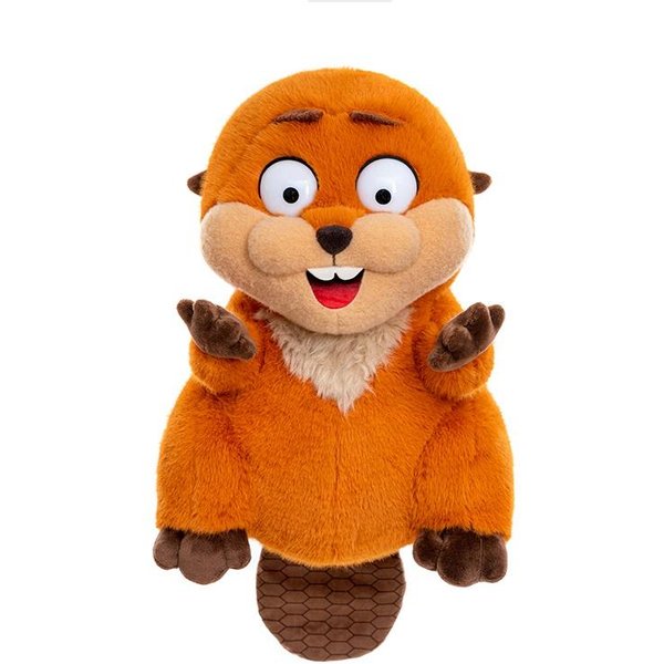 23~38 Cm BrąZowa KreskóWkowa Lalka Bobra Pluszowa Zabawka Wypchana Kawaii Morskie ZwierząTko Pluszowe Prezent Urodzinowy 28Cm-image