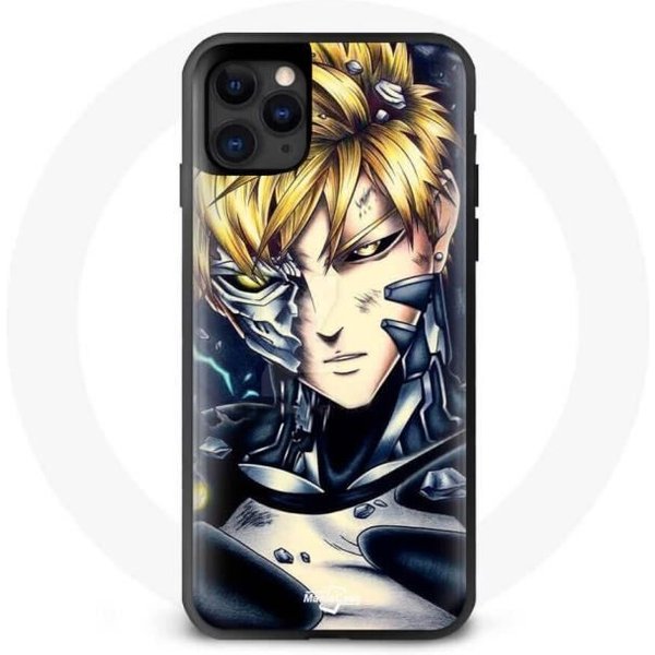 Funda Maniacase Para Iphone 11 Pro Max Genos Serie One Punch Man Anime Negro-image