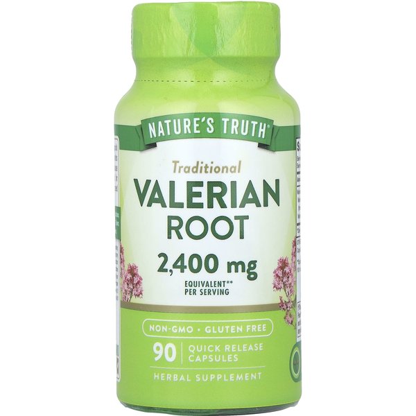 La Verdad De La Naturaleza, RaíZ De Valeriana, 2,400 Mg, 90 CáPsulas De LiberacióN RáPida (1.200 Mg Por CáPsula)-image
