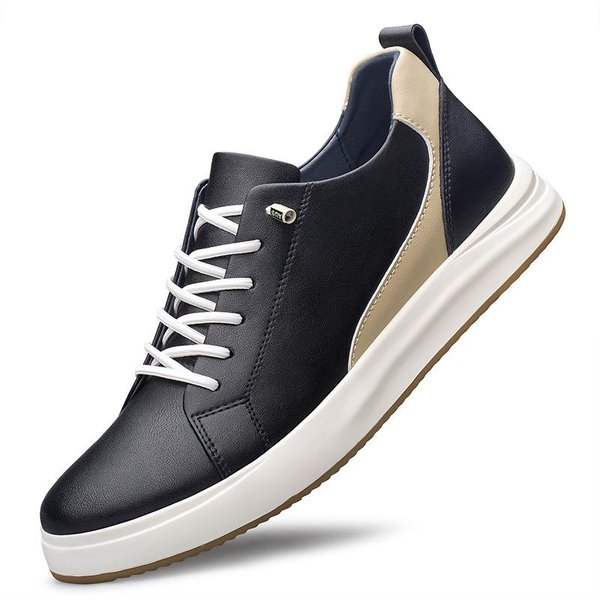 Zapatos De Plataforma Deportivos Casuales De Cuero Genuino Para Hombre, Aumentan La Altura 4/6/8CM, Zapatos Suaves Invisibles Para Aumentar La Altura 36-43 43-image