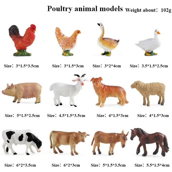 Oenux Mini Animales Del Bosque Salvaje Insecto Modelo De Dinosaurio BúHo Zorro Ardilla Erizo Zorro Rana Figuras Adornos Para Pasteles Juguete Para NiñOs Regalo-image