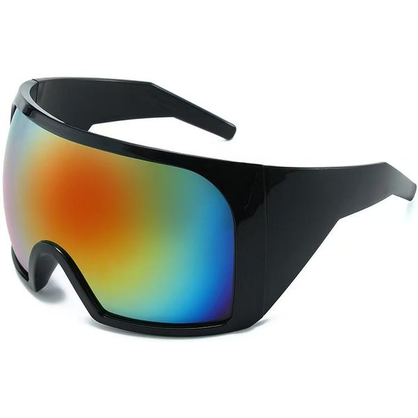 Polaryzacyjne Ochrona UV Lekkie Wygodne TrwałE Wysokiej JakośCi Stylowe Oversize Damskie MęSkie Okulary PrzeciwsłOneczne Black-image