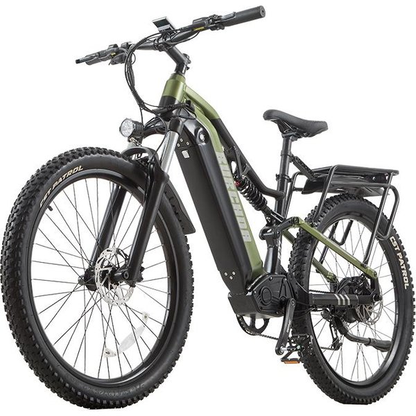 Nowy Rower Elektryczny BURCHDAB27 1500W Dla DorosłYch, 27,5-Calowy, Wyjmowana Bateria 48V 20Ah, 9-Biegowy Elektryczny Rower GóRski I Miejski E-Bike Z Czujnikiem Momentu Obrotowego Zielony-image