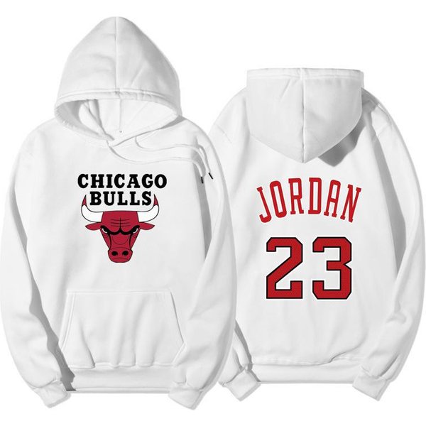 OtoñO Invierno Sudadera Para Hombre PatróN NBA23 Sudadera Estampada De Moda Sudadera CóModa Casual Holgada XL Blanco-image
