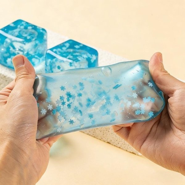 MięKkie Kostki Lodu PłAtki ŚNiegu Powoli PowracająCe Sensoryczna Zabawka Fidget MięKkie Kostki Lodu OdstresowująCe Zabawka Do ŚCiskania ĆWiczenia DłOni UspokajająCe NarzęDzie United States-image