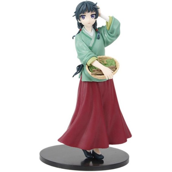 Anime Dzienniki Aptekarki Model 17Cm Maomi Figurka Akcyjna Model PVC Kawaii Dekoracja Samochodu Lalka Zabawki Dla Dzieci Prezenty ŚWiąTeczne Gray-image