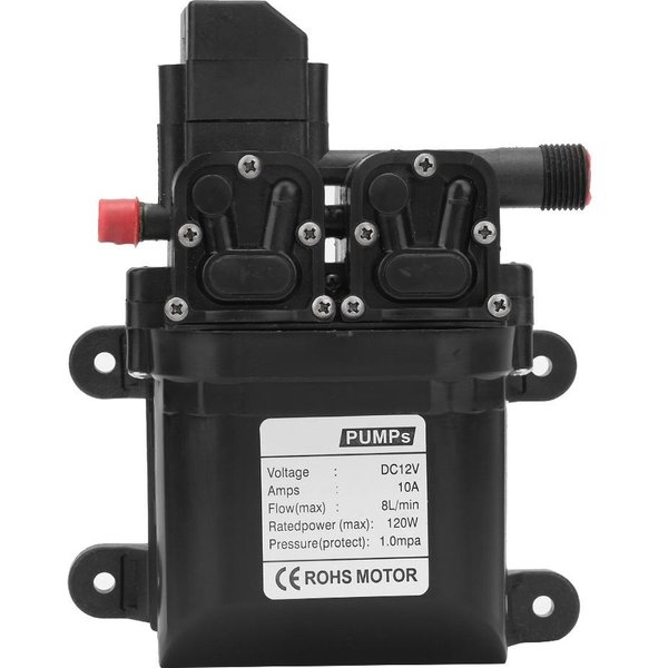 Bomba De Agua De Diafragma Autocebante De Alta PresióN DC 12V 120W Con Interruptor De PresióN AutomáTico-image
