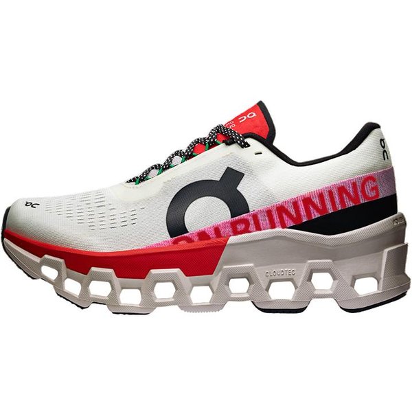 Cloudmonster 2 Kość SłOniowa Srebrny Czerwony Damskie Sneakersy Kremowe 3WE10113193 37-image