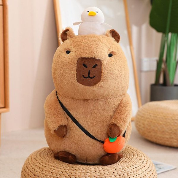 MuñEco Capibara Juguete De Peluche MuñEco Lindo Suave Regalo De CumpleañOs MuñEco Feo Lindo 20Cm-image