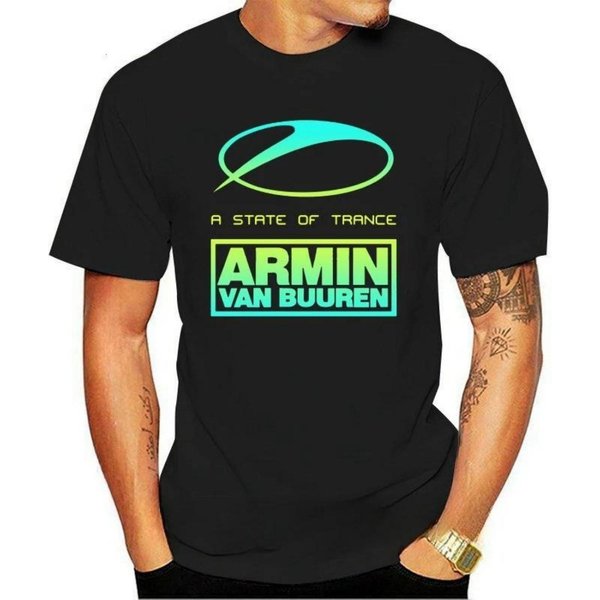 Novedad Moda Peso Pesado Venta Caliente Vintage Verano Nueva Moda A State Of Trance Armin Van Buuren GráFico Camiseta Para Hombre XL Negro-image