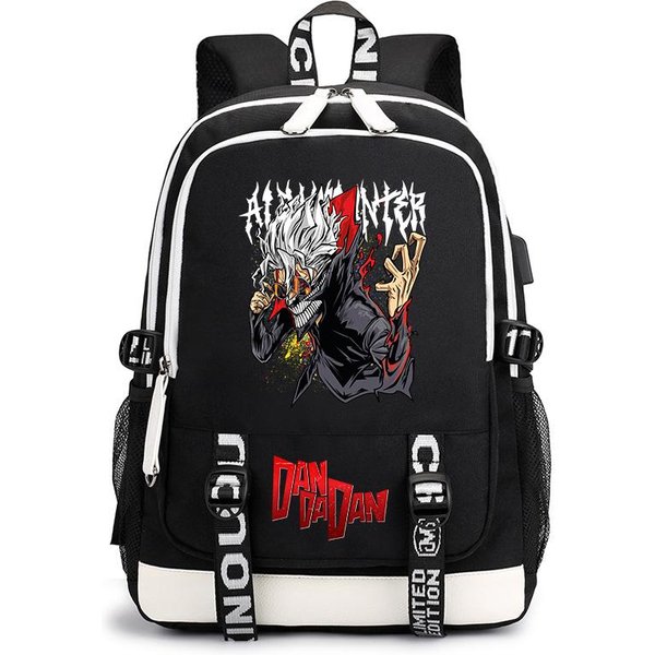 Mochila Estudiante Estampado Anime Dandadan Mochila Casual Diaria Para NiñOs NiñAs Bolso Escolar Mochila Ligera De Viaje-image