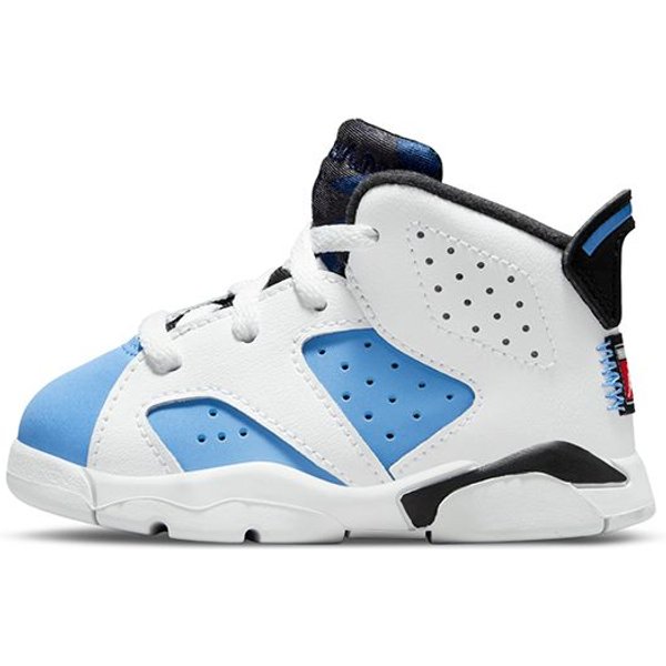 Air Jordan 6 Retro TD UNC Home Zapatillas De Bebé Azul Azul Universidad Blanco DV3606-410 26 White-image