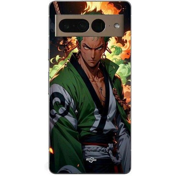 Funda De TeléFono - Maniacase - Google Pixel 7 Pro - One Piece Zoro - Flexible - Silicona Negro-image
