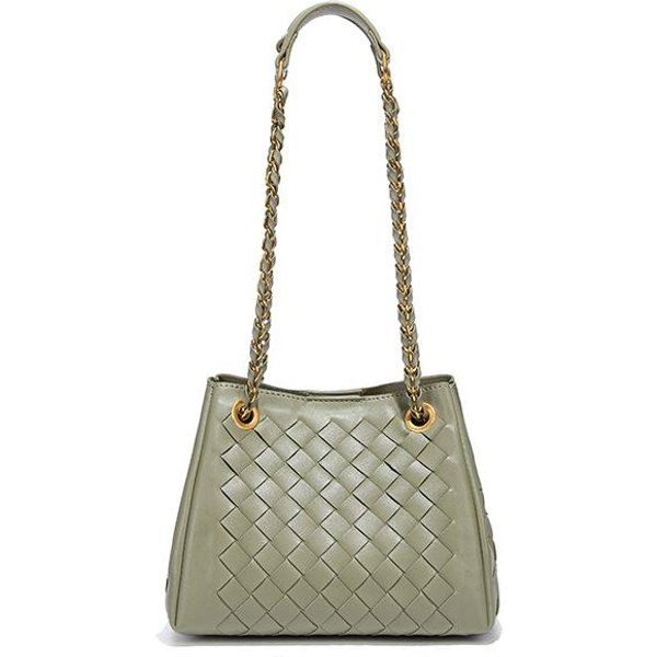 Pleciona Torebka Damska Crossbody Na łAńCuszku, Wszechstronny Spadochron, Torebka Na Ramię Pod Pachę Matka I Dziecko, Torebka Wiaderko Do RęKi O DużEj PojemnośCi Gray-image