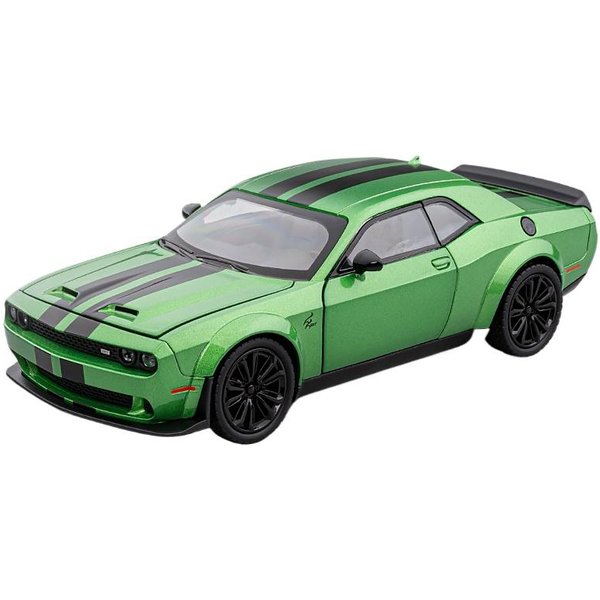 1/22 Dodge Challenger Redeye Hellcat Super Muscle SamochóD Sportowy Metalowy Odlewany Model Samochodu Kolekcja DźWięK I ŚWiatłO Hobby Prezent-image