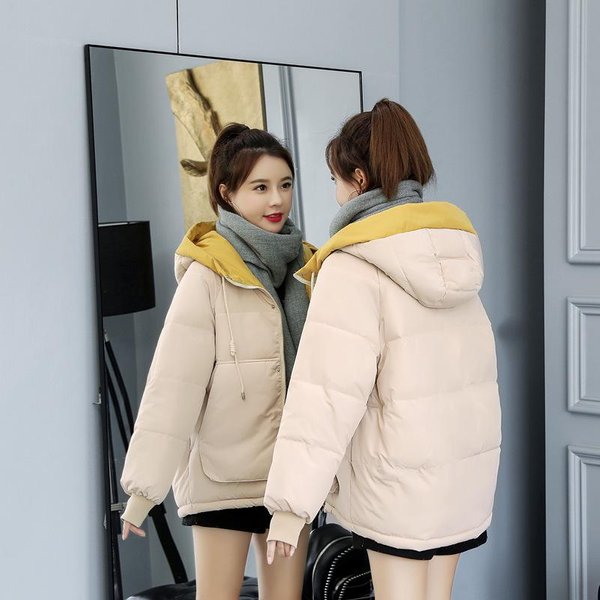 Chaqueta Holgada Y Gruesa De AlgodóN Con Capucha Para Mujer, Chaqueta CáLida E Informal, De Oficina, De Talla Grande, Para OtoñO E Invierno XS-image