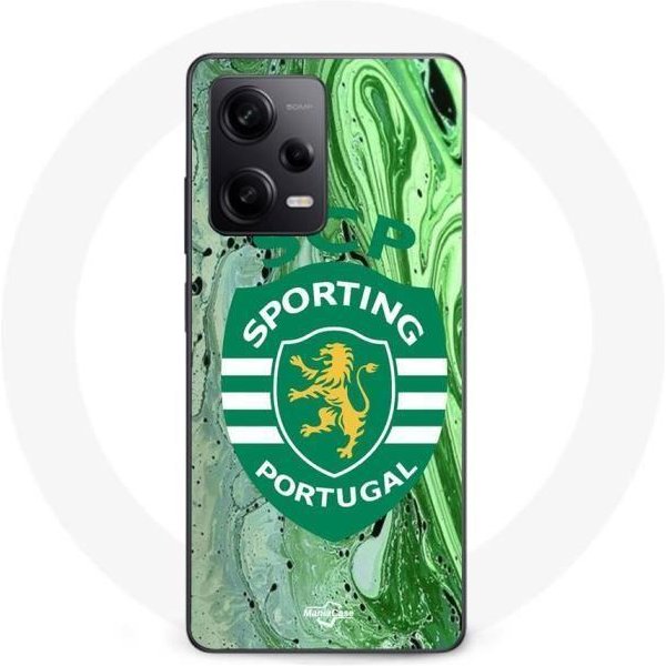 Coque Maniacase Pour Xiaomi Redmi Note 12 Pro 5G Scp Sporting Portugal Fond Vert Verde-image